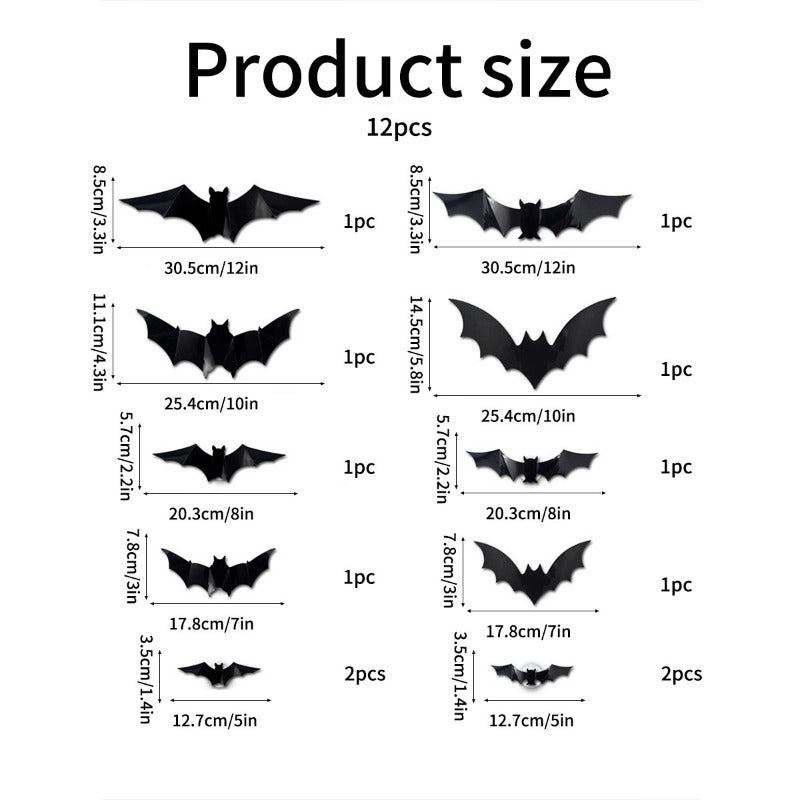 LED Glowing Halloween Bats