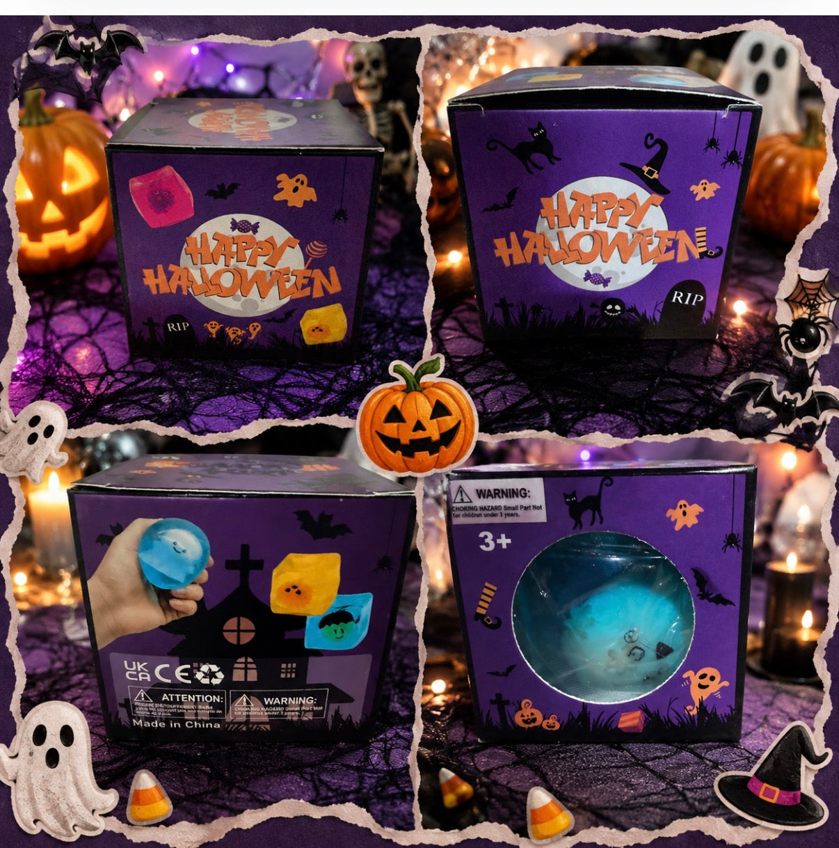 Halloween Glow Cube Squishy