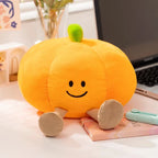 Adorable Smiling Pumpkin Ghost Plush for Halloween Fun!